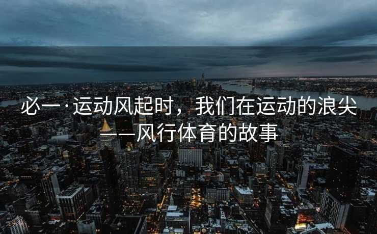 必一·运动风起时，我们在运动的浪尖——风行体育的故事